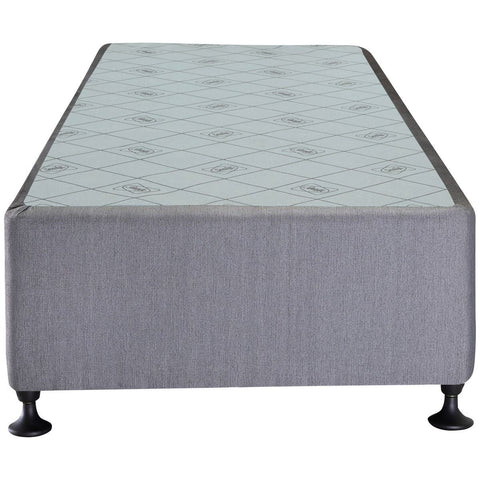 Sealy Posturepedic Long Single Bed Base - Charcoal Finish, Pine and Steel Frame - PPB-CHA-SXL
