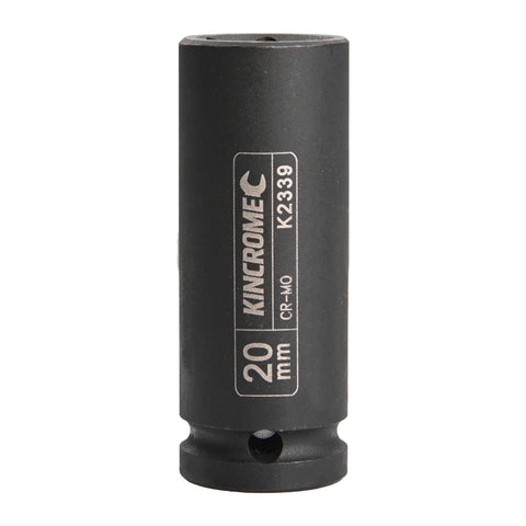 Kincrome 20mm 1/2" Drive Chrome Molybdenum Deep Impact Socket Black