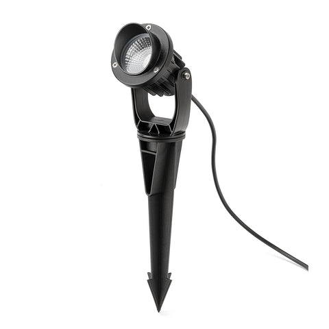 Holman 75mm 12V Black RGB Colour 6W Outdoor Stake Spotlight Waterproof SLRGB756