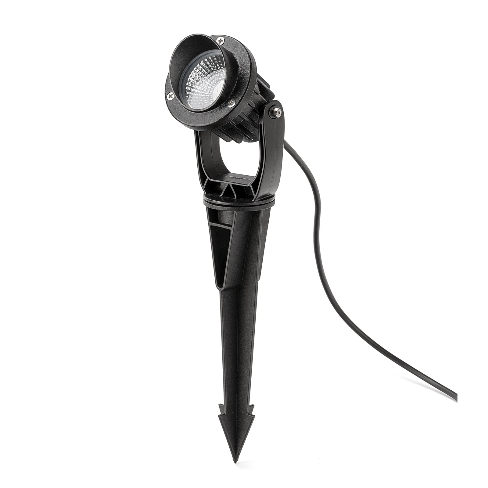 Holman 75mm 12V Black RGB Colour 6W Outdoor Stake Spotlight Waterproof SLRGB756