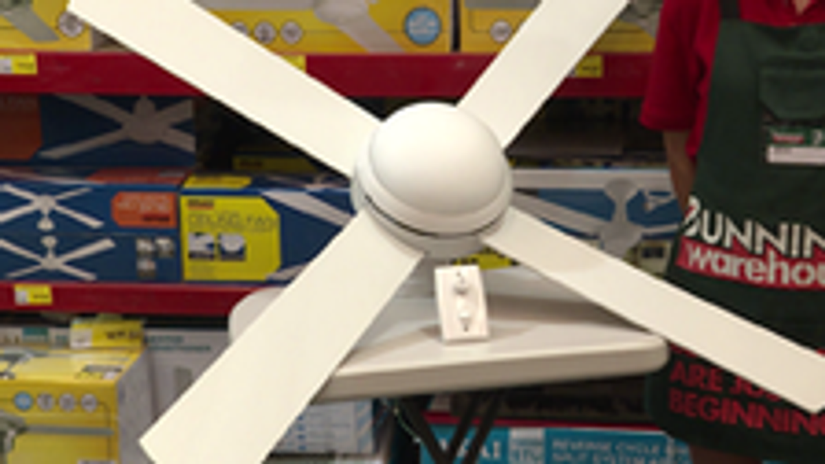 Mercator 130cm Grange 4 Blade Ceiling Fan with Light - White, 3 Speed, FC032134WH