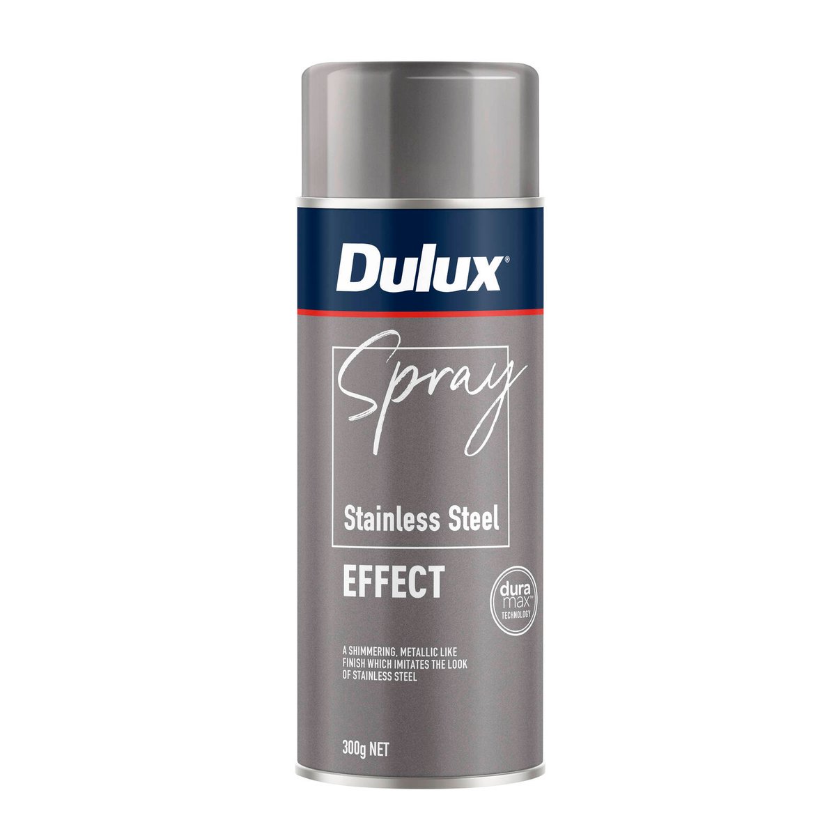 Dulux Spray Paint Effects 300g - Stainless Steel - 0.3L - Fast Drying - SuperSaverAU - view 1