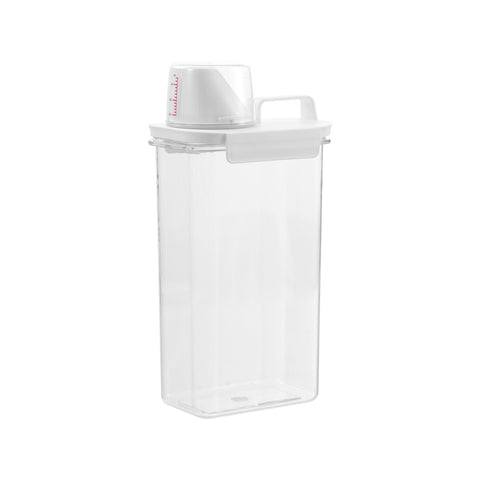 Boxsweden Large Crystal Laundry Container 2.3L - Clear PET with Measuring Cup