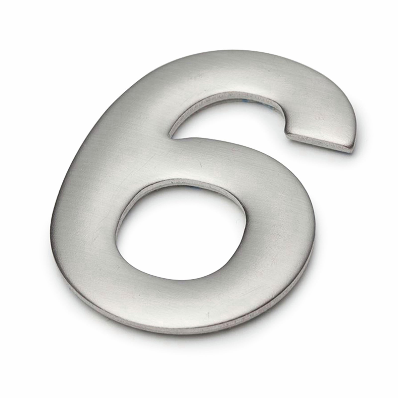 Sandleford Mode House Number 6 Brushed Stainless Steel 50mm Weatherproof
