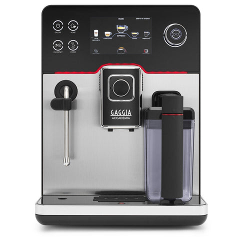 Gaggia Accademia automatic coffee machine - stainless steel, nineteen drinks, milk carafe - DMGAGBSS