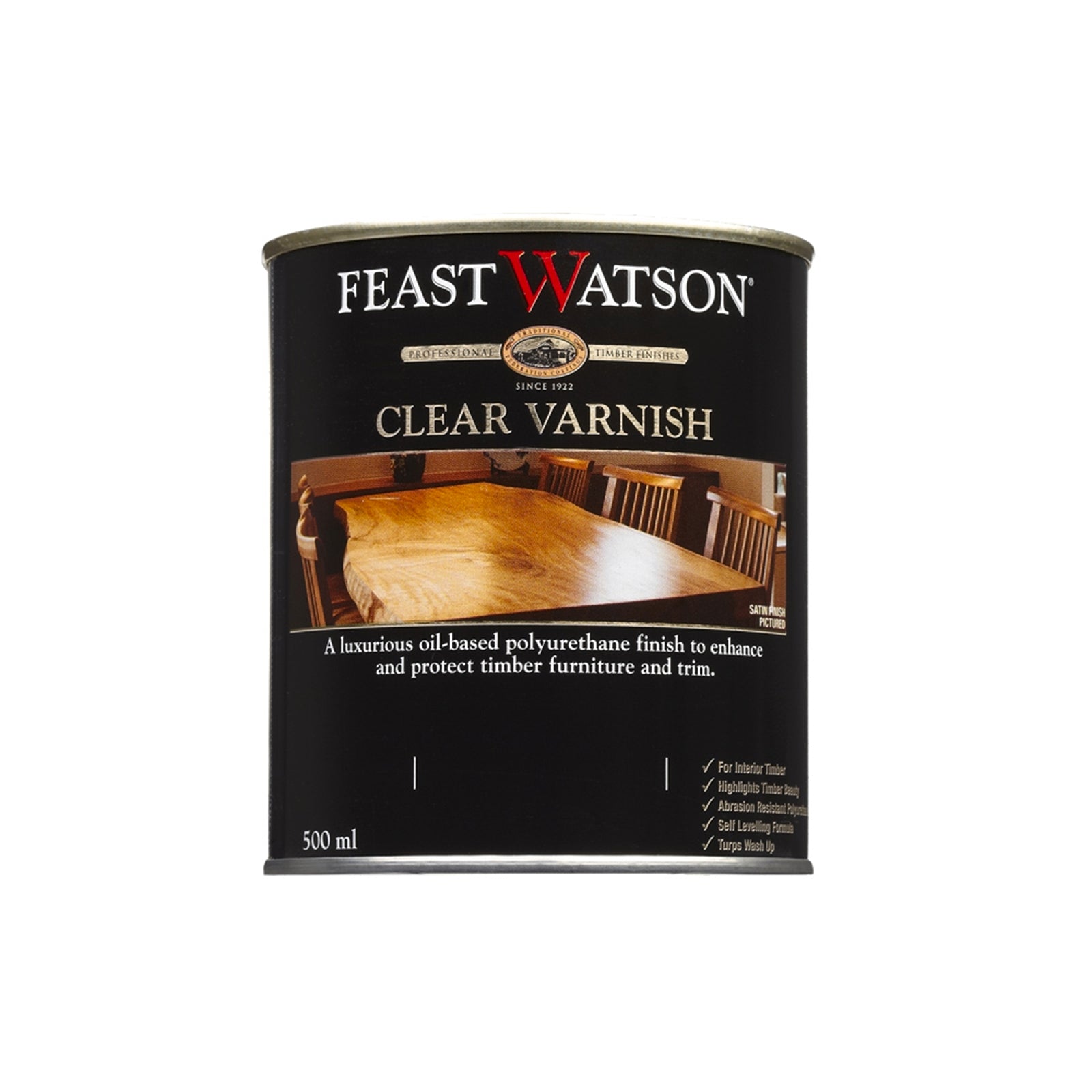 Feast Watson Matt Clear Oil Based Varnish 500ml