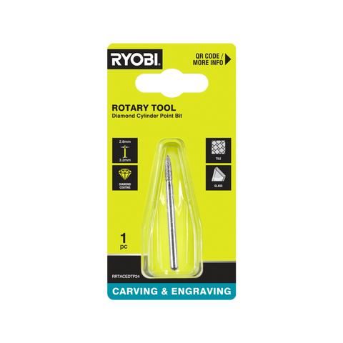Ryobi 2.8mm Rotary Spear Engraving Burr - Diamond Coated - Precision Etching - SuperSaverAU - view 1