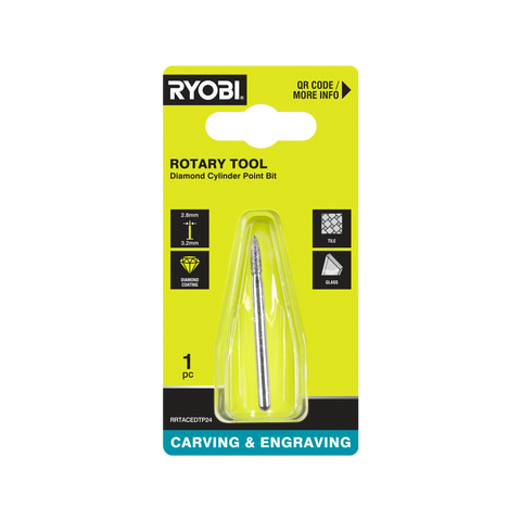 Ryobi 2.8mm Rotary Spear-Shaped Engraving Burr