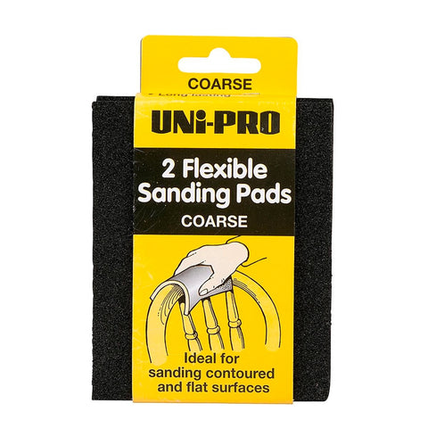 Uni-Pro Flexible Sanding Pad Coarse 145mm Green Foam - 2 Pack
