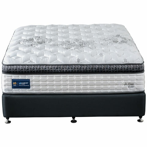 A.H. Beard Domino St Louis Plush Single Mattress - Gel Memory Foam - Conforma VRS 5 Zone - DOSTLPMSGL