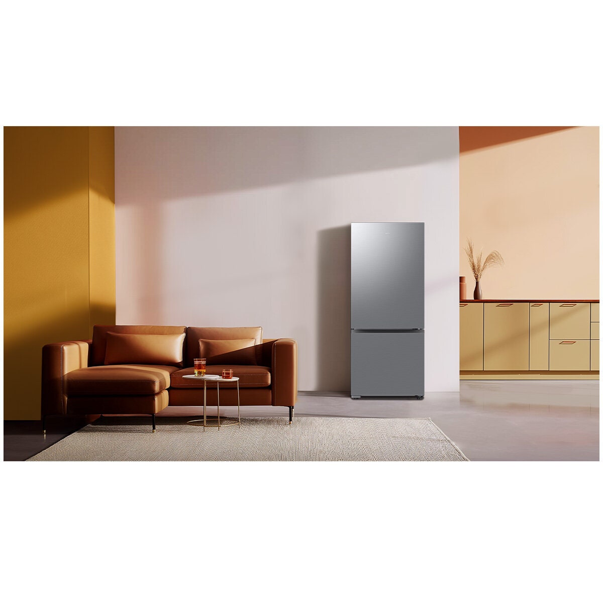 Samsung 427L Bottom Mount Fridge - Stainless Steel, SmartThings App, All-Around Cooling - SRL4200S