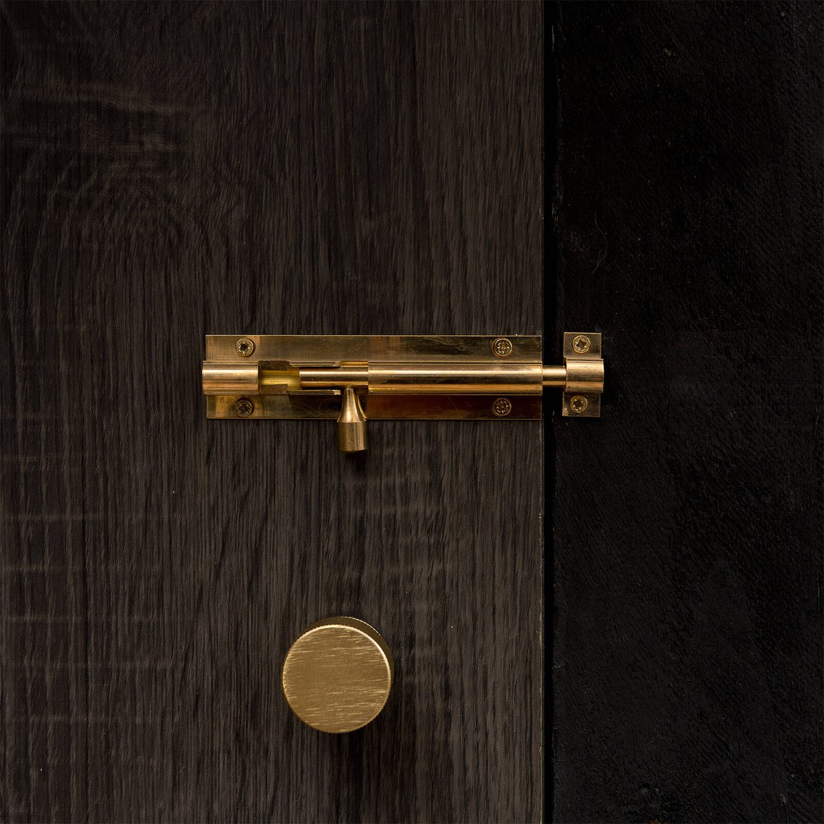 Taskmaster 100mm Polished Brass Barrel Bolt - Solid Brass Security Solution - SuperSaverAU - view 3