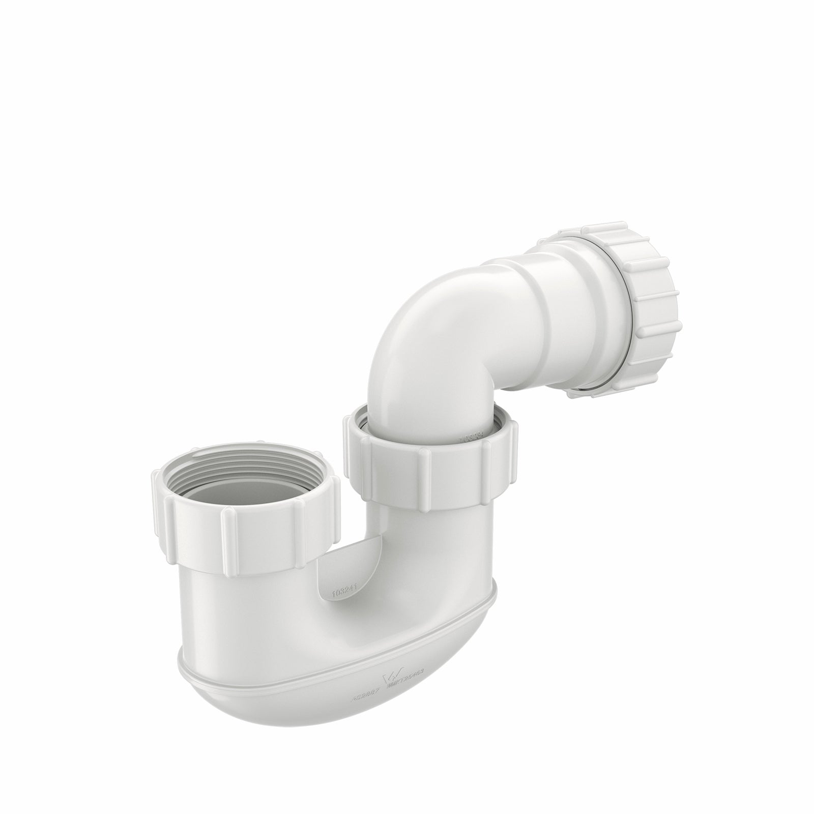 Caroma 50mm White Plastic Short Inlet P Trap