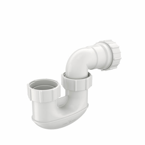 Caroma 50mm White Plastic Short Inlet P Trap
