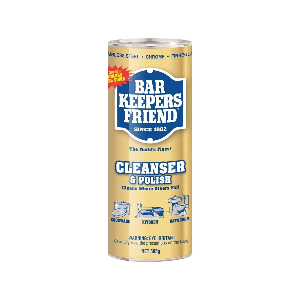 Bar Keepers Friend Cleanser Polish Powder 595g - Non-Bleach Formula - Multi-Surface Cleaner - SuperSaverAU - view 1