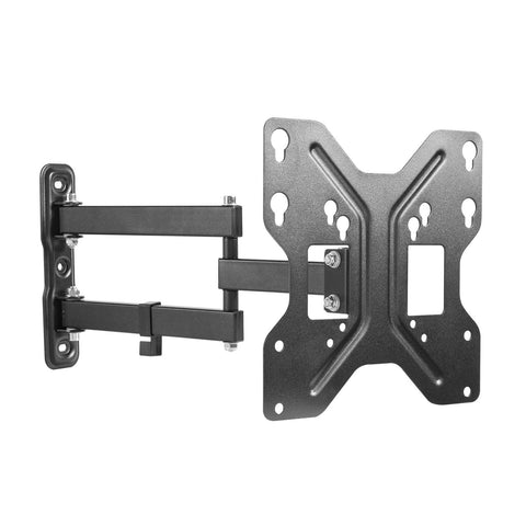 Practa Full Motion TV Wall Mount PRWMFMS 23-47 inch Black Steel, Swivel Tilt, Hardware Included
