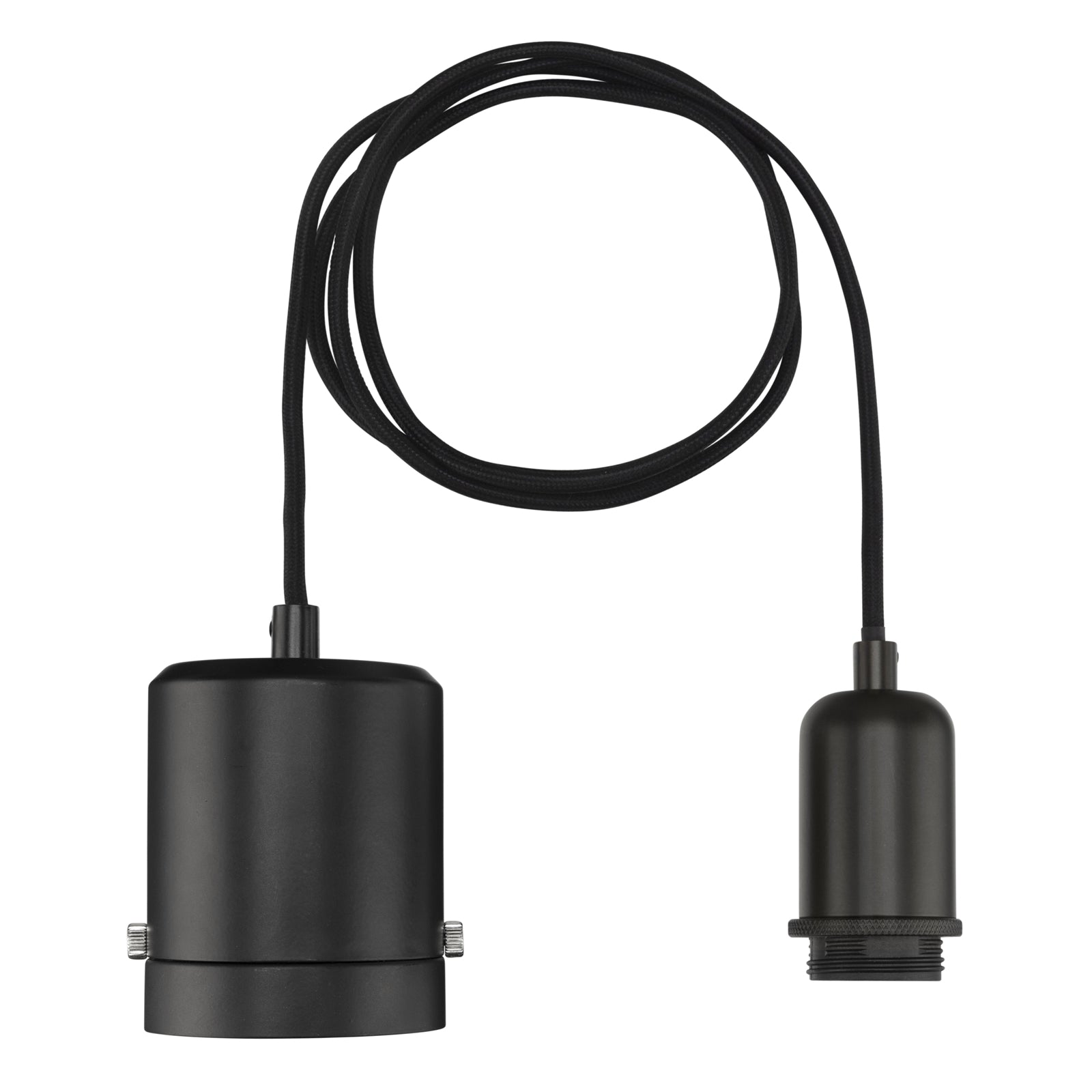 Brilliant Lighting Maggie Matt Black Plug-In DIY Suspension Pendant E27 21395/06