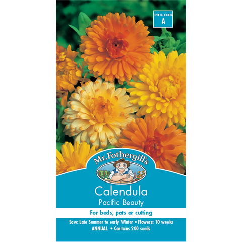 Mr Fothergill Calendula Pacific Beauty Flower Seed - 60cm - Hardy - Easy Grow - SuperSaverAU - view 1