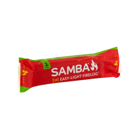 Samba Single Wax Fire Log 1.08kg Burns Up To 2 Hours