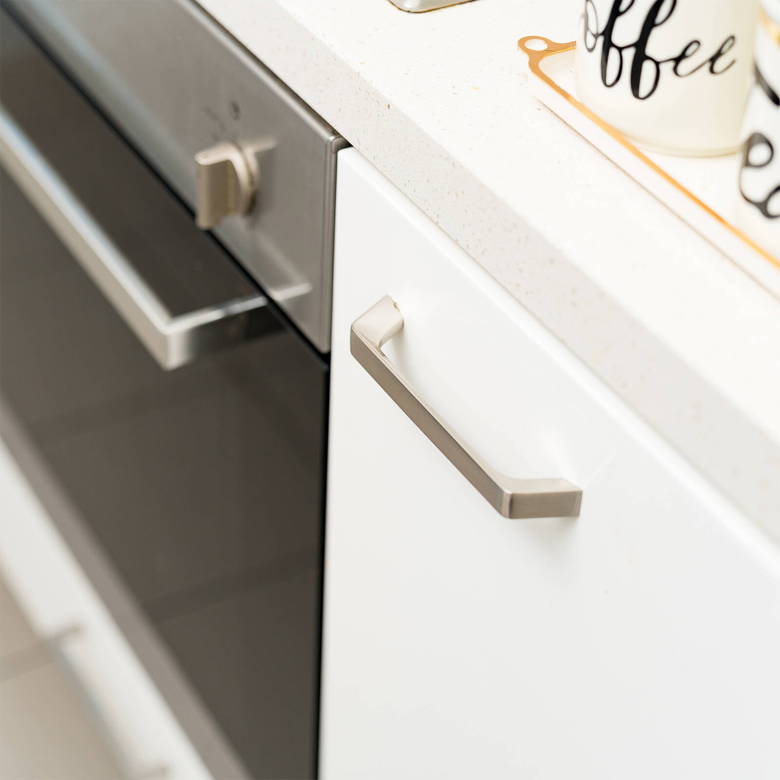 Taskmaster 128mm Brushed Satin Nickel Steel Cabinet Handle