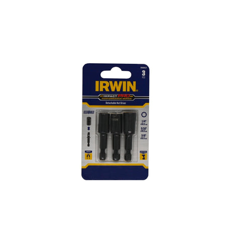 Irwin Detachable Nutsetter 3 Pack Black