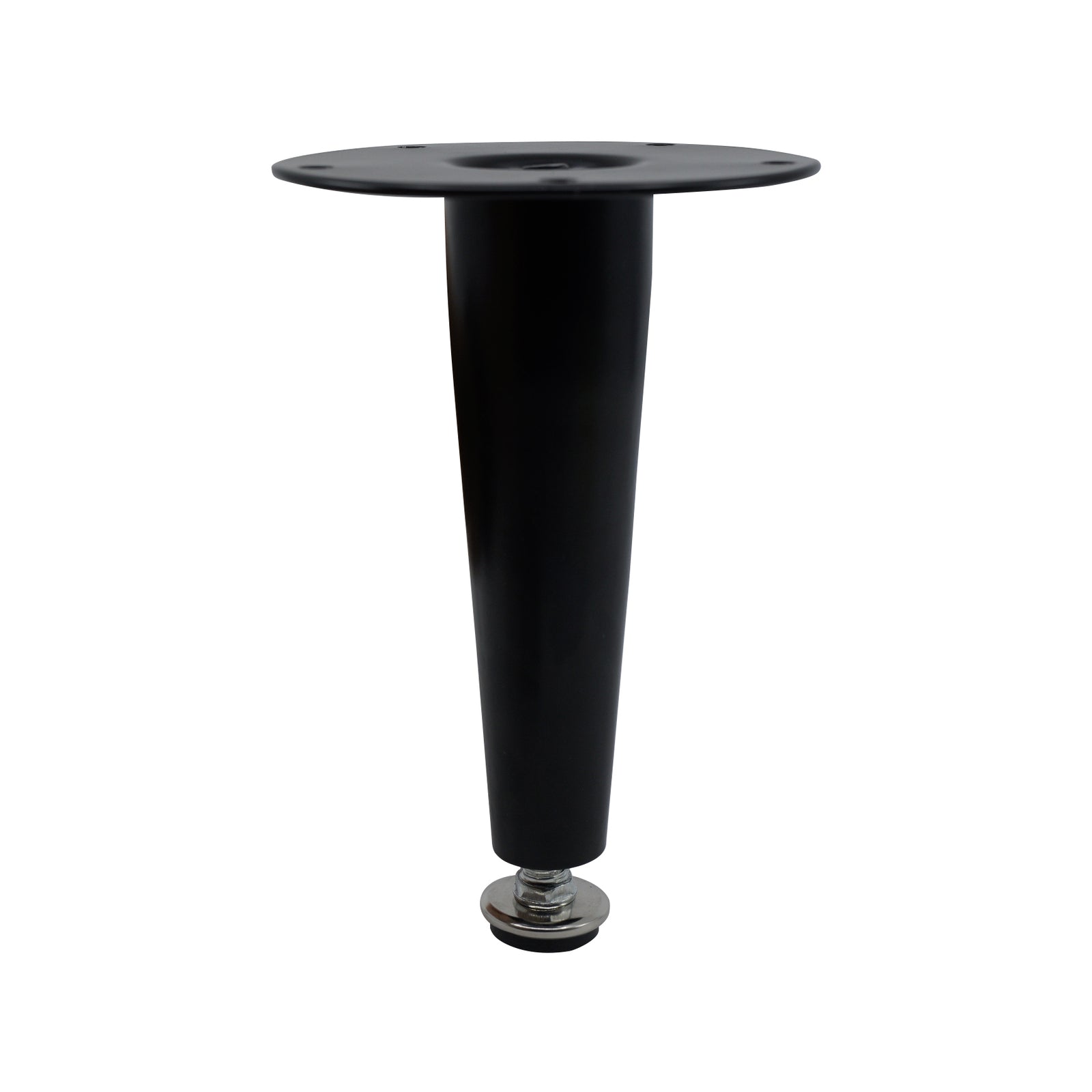 Adoored 150mm Black Tapered Metal Furniture Leg