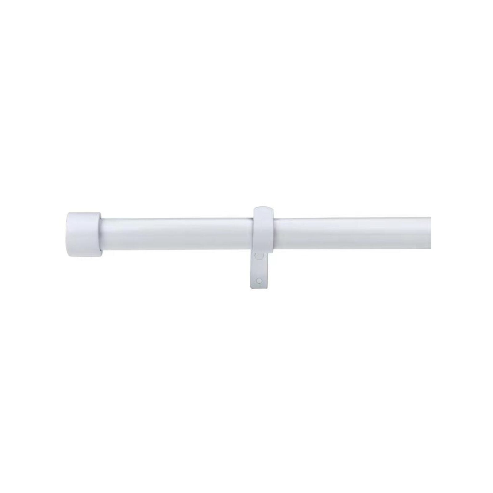 Pillar White 25/32mm Adjustable Universal Curtain Rod Bracket, 1 Pair