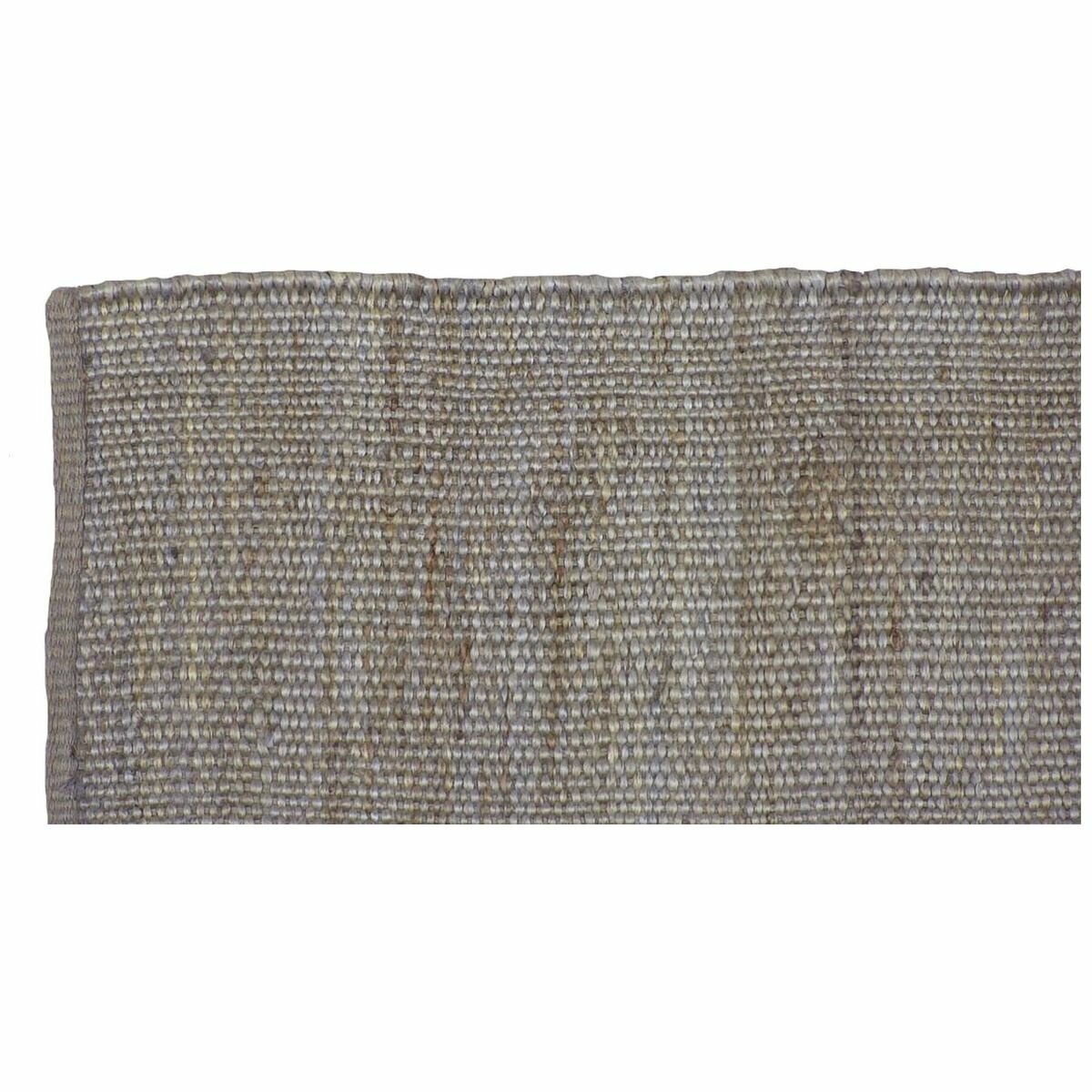 Cadrys Naturals Jute Slate Rug 160x230cm - Handspun Jute Flatweave, 8mm Pile - JUTENS1