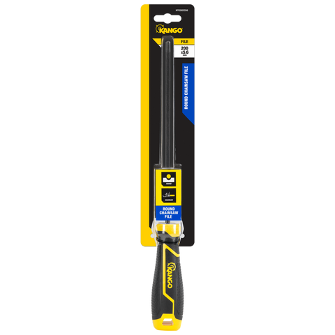 Kango Round Chainsaw File 200mm x 5.6mm - Tempered Carbon Steel - Black - SuperSaverAU - view 1