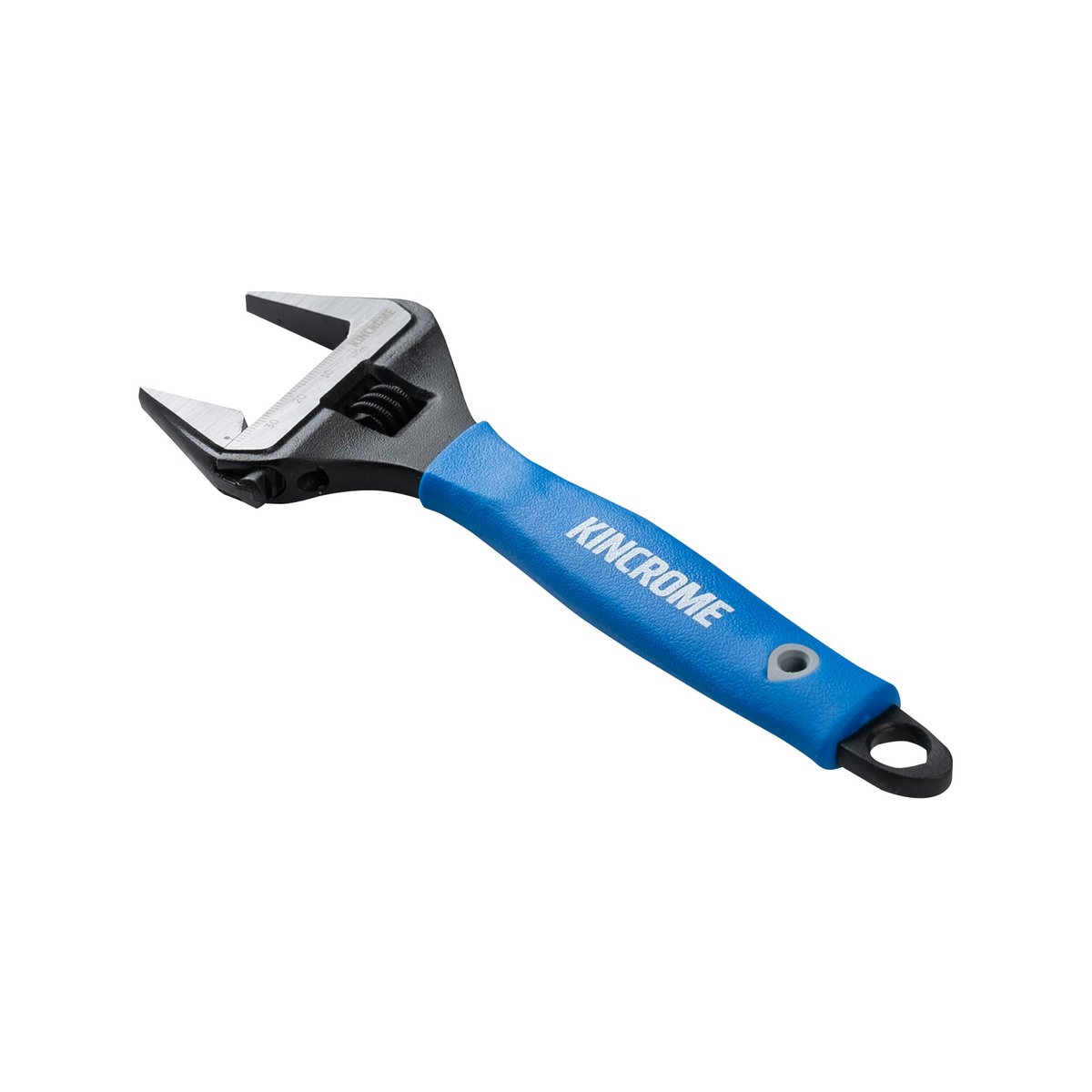 Kincrome 200mm Adjustable Wide Mouth Wrench - Chrome Vanadium Steel Slim Head