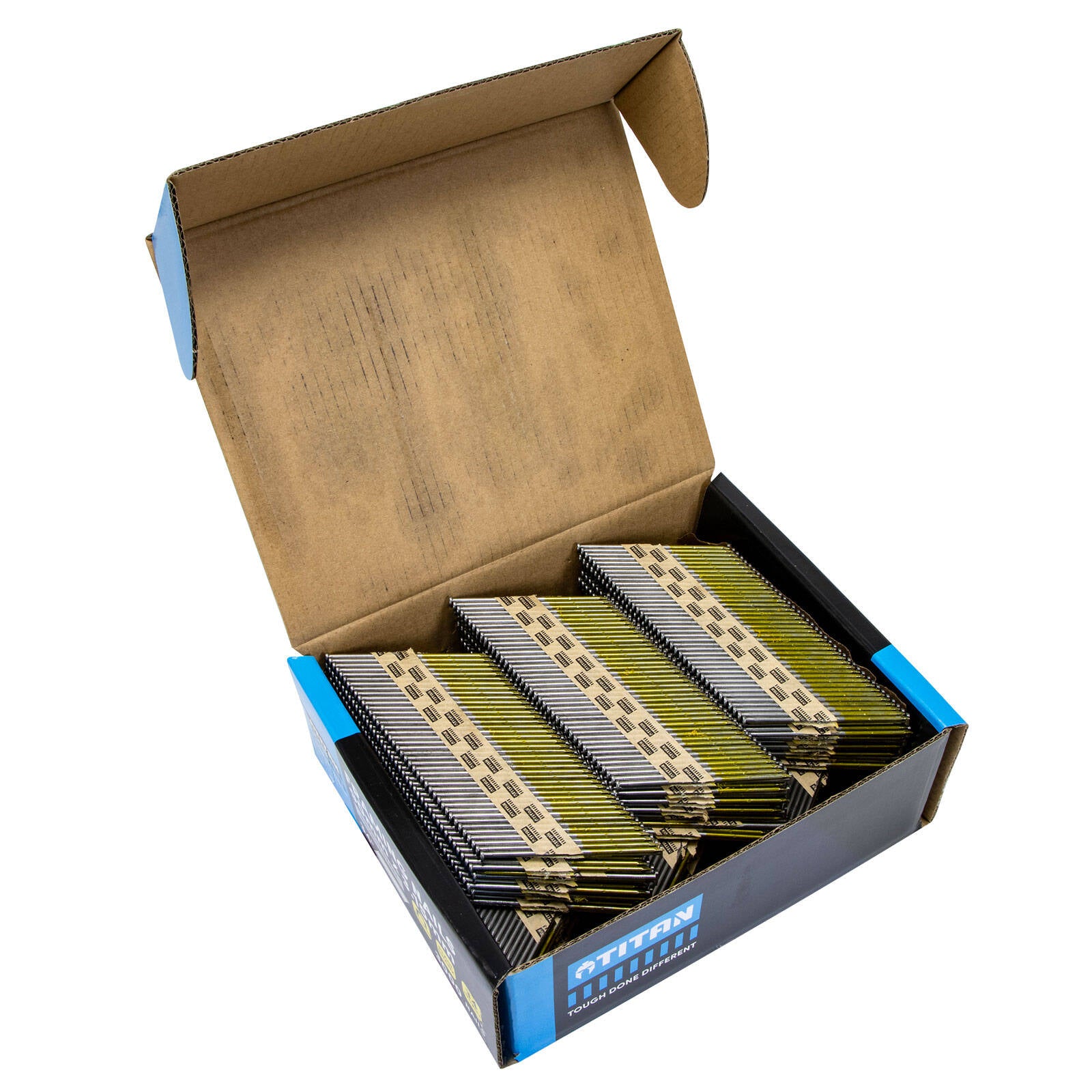 Titan 90 x 3.15mm Bright Steel Collated Framing Nails, 3000 Box