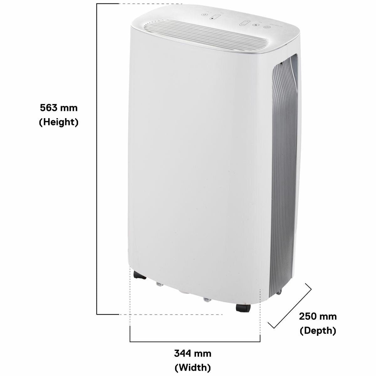 Omega Altise 20L Dehumidifier - 3.7L Tank, 24 Hour Timer, Humidity Sensor, Castors - OADEH20L