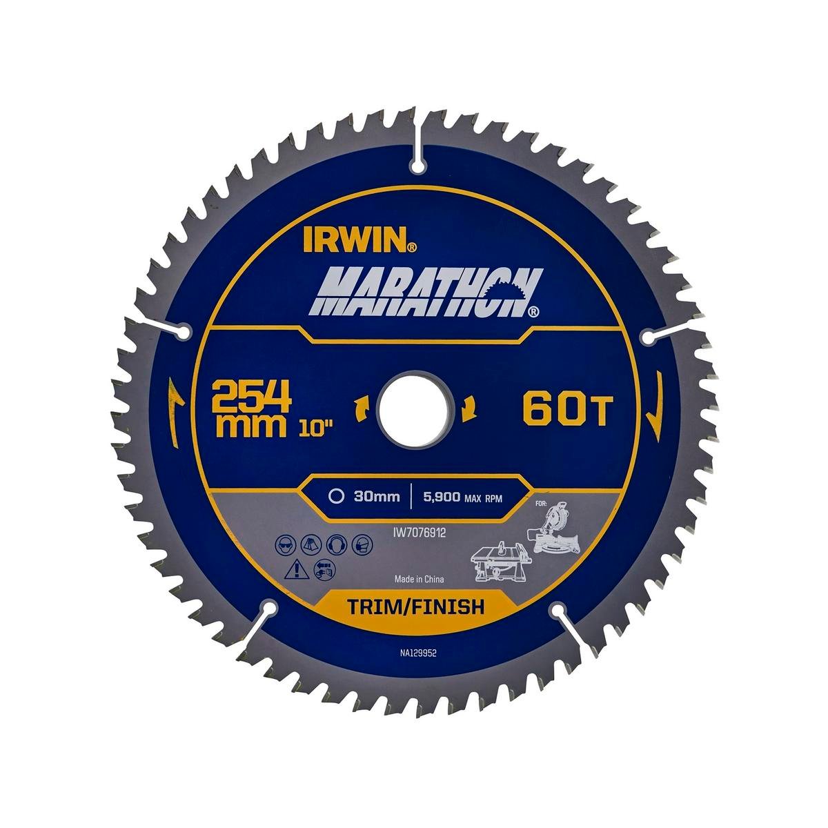 IRWIN 254mm 60T Marathon Circular Saw Blade