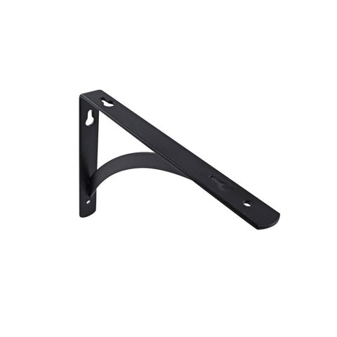 Carinya 200 x 150mm Black Powder Coated Steel Arch Stayed Bracket Wall Mount 60kg Load