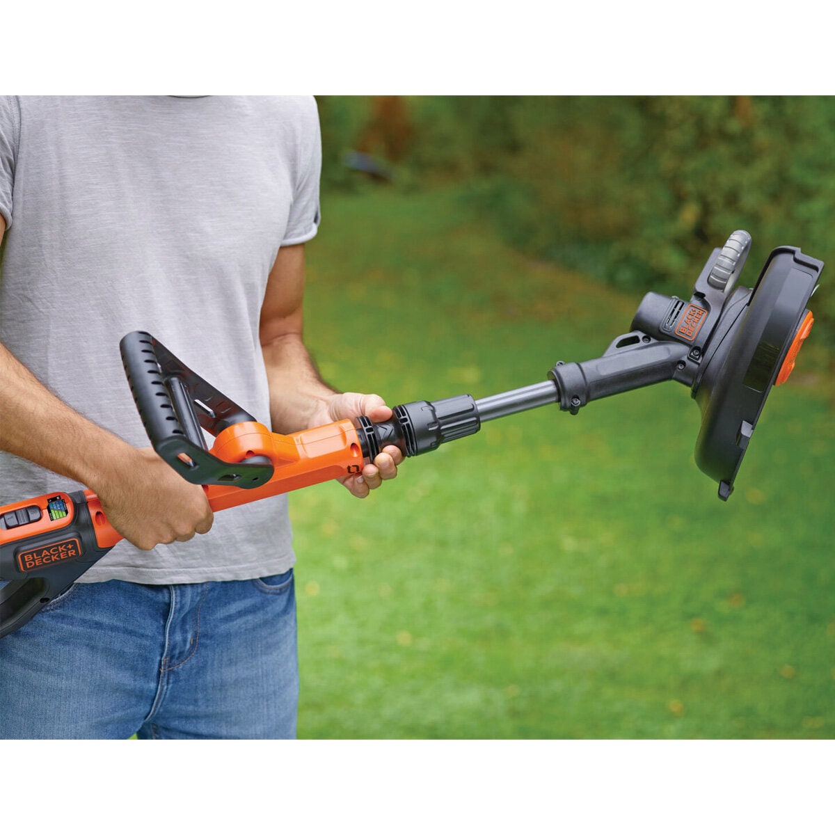 Black & Decker 18V Cordless String Trimmer - 28cm, Power Select, Automatic Line Feed - STC1820PC-XE