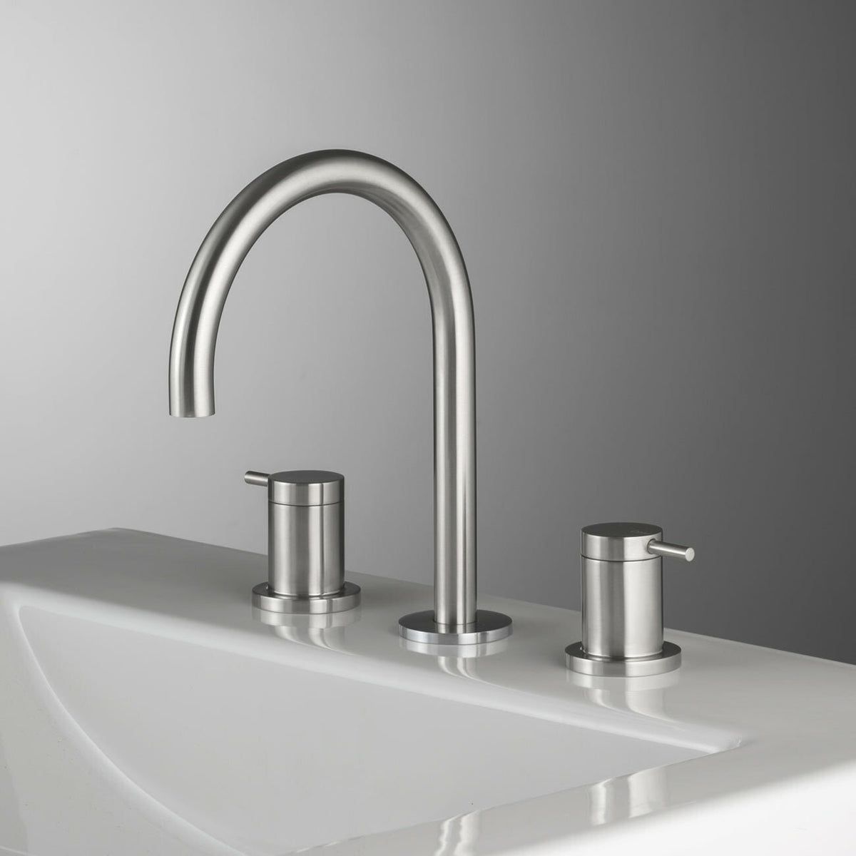 Rogerseller Tonic Basin Set - 4 Star WELS, 7.5L per Minute, Brushed Nickel Finish - 3606014007
