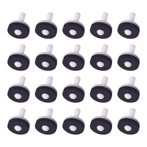 Kinetic 12mm Standard Nylon Tap Valve Black - 20 Pack