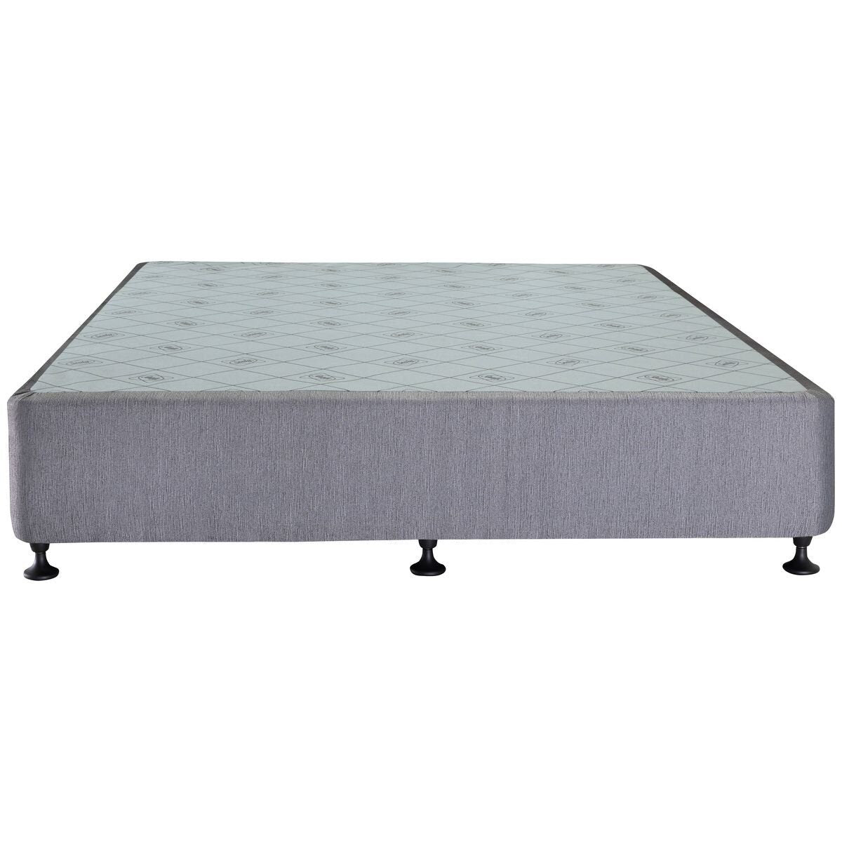 Sealy Posturepedic queen bed base - charcoal, pine and steel frame, made in Australia - PPB-CHA-QUN