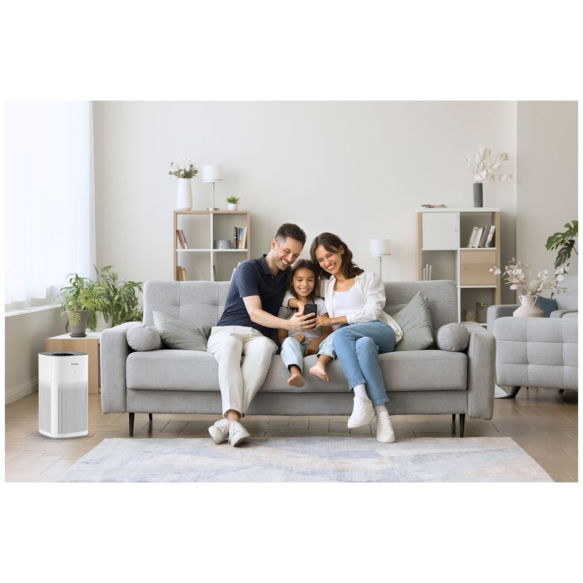 Ionmax 4-Stage HEPA Air Purifier - Wi-Fi App Control, Ioniser and PM2.5 Monitoring - White - ION350