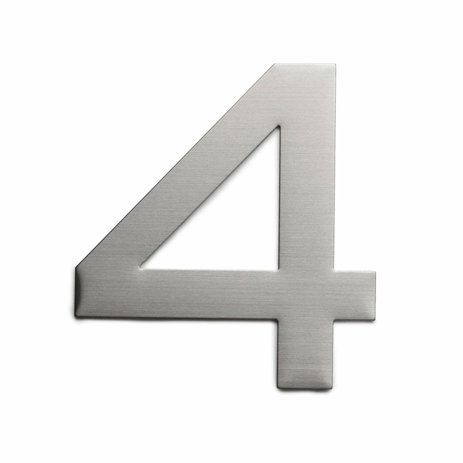 Sandleford Plaza House Number 4 150mm Silver Stainless Steel, Weather Resistant