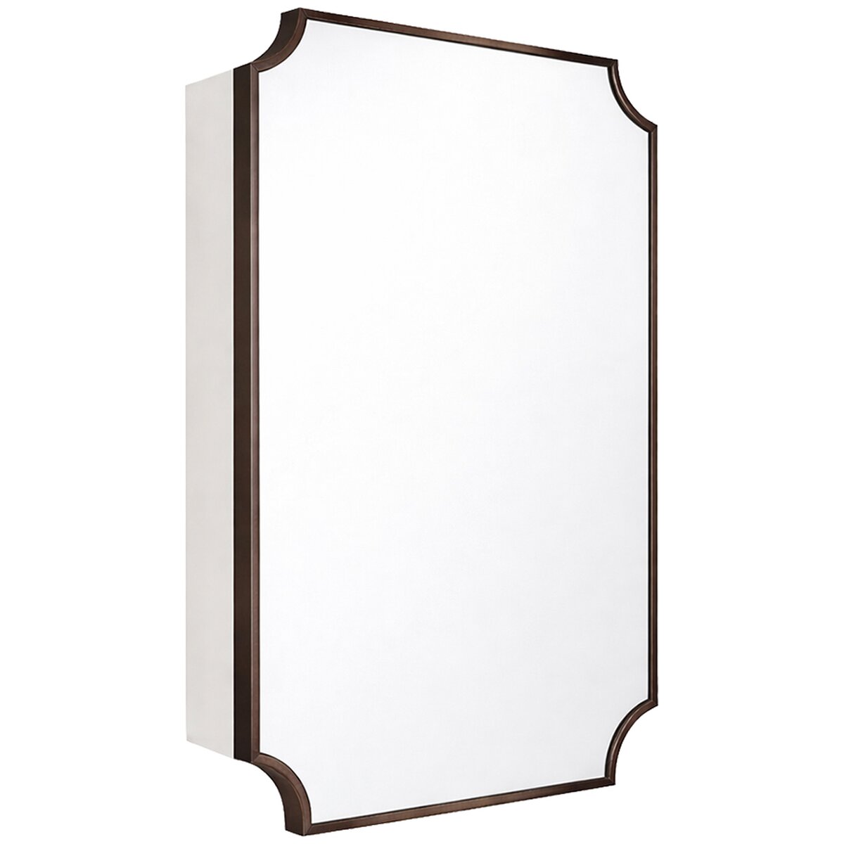 Turner Hastings Claremont 80x50 Bathroom Mirror Shaving Cabinet - English Bronze, Soft Close - CL406SC-EB