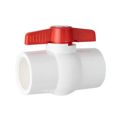 Holman 50mm PVC Pressure Ball Valve, ABS Plastic Flow Valve, White/Red