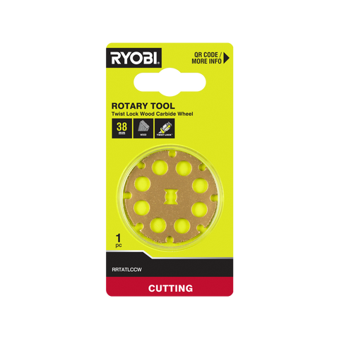 Ryobi 38mm Twist Lock Wood Carbide Wheel for Timber and Laminates