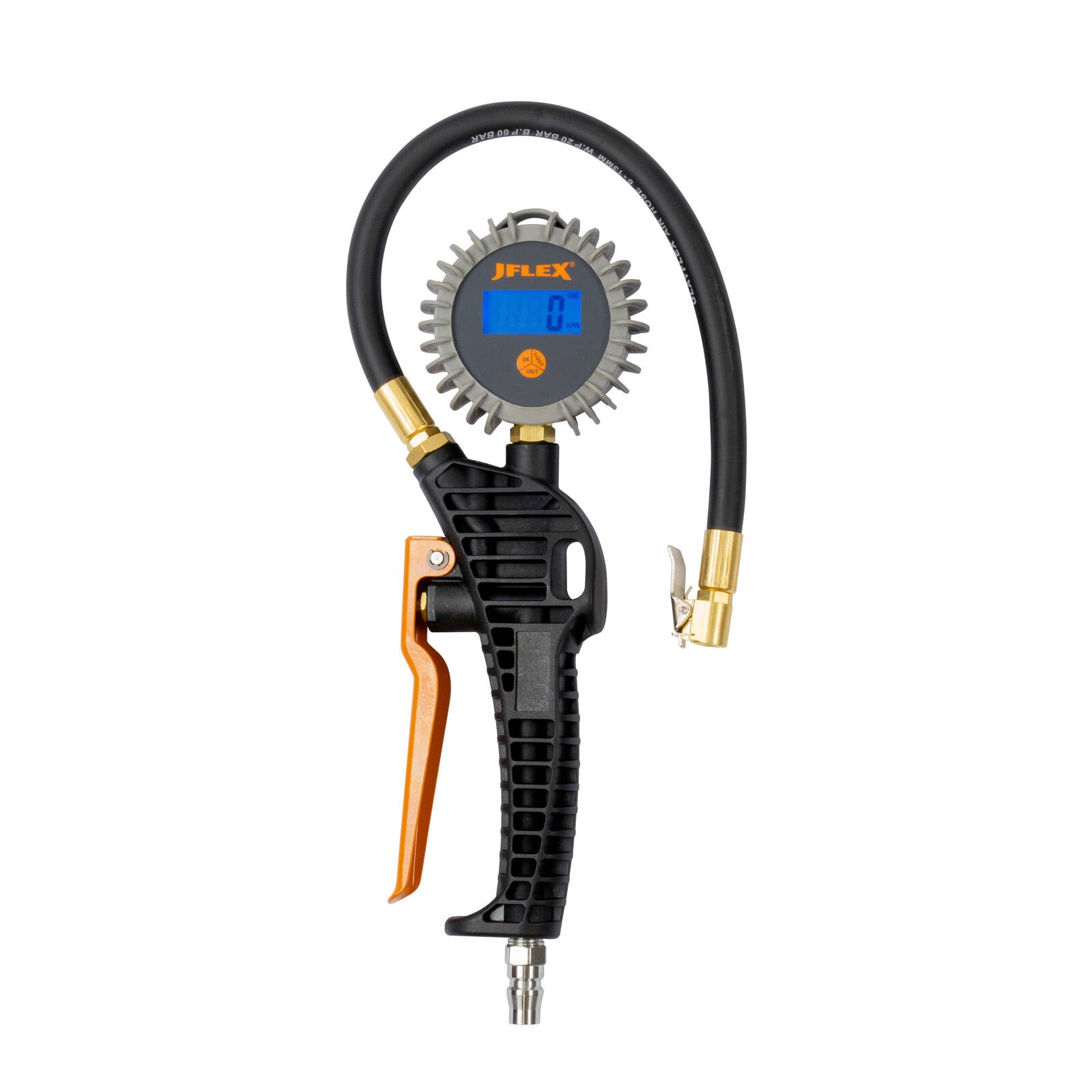 JFLEX Digital Tyre Inflator with LCD Display, Nylon Body