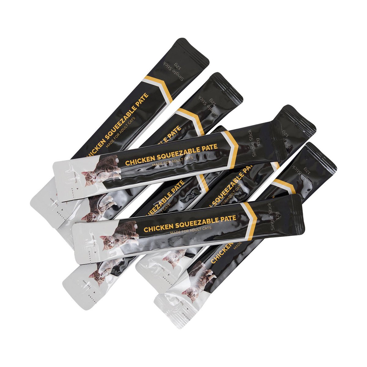 Trusty Chicken Squeezable Pate Adult Cat Treats 7 Pack - 30mm x 230mm - Gut Health - SuperSaverAU - view 3