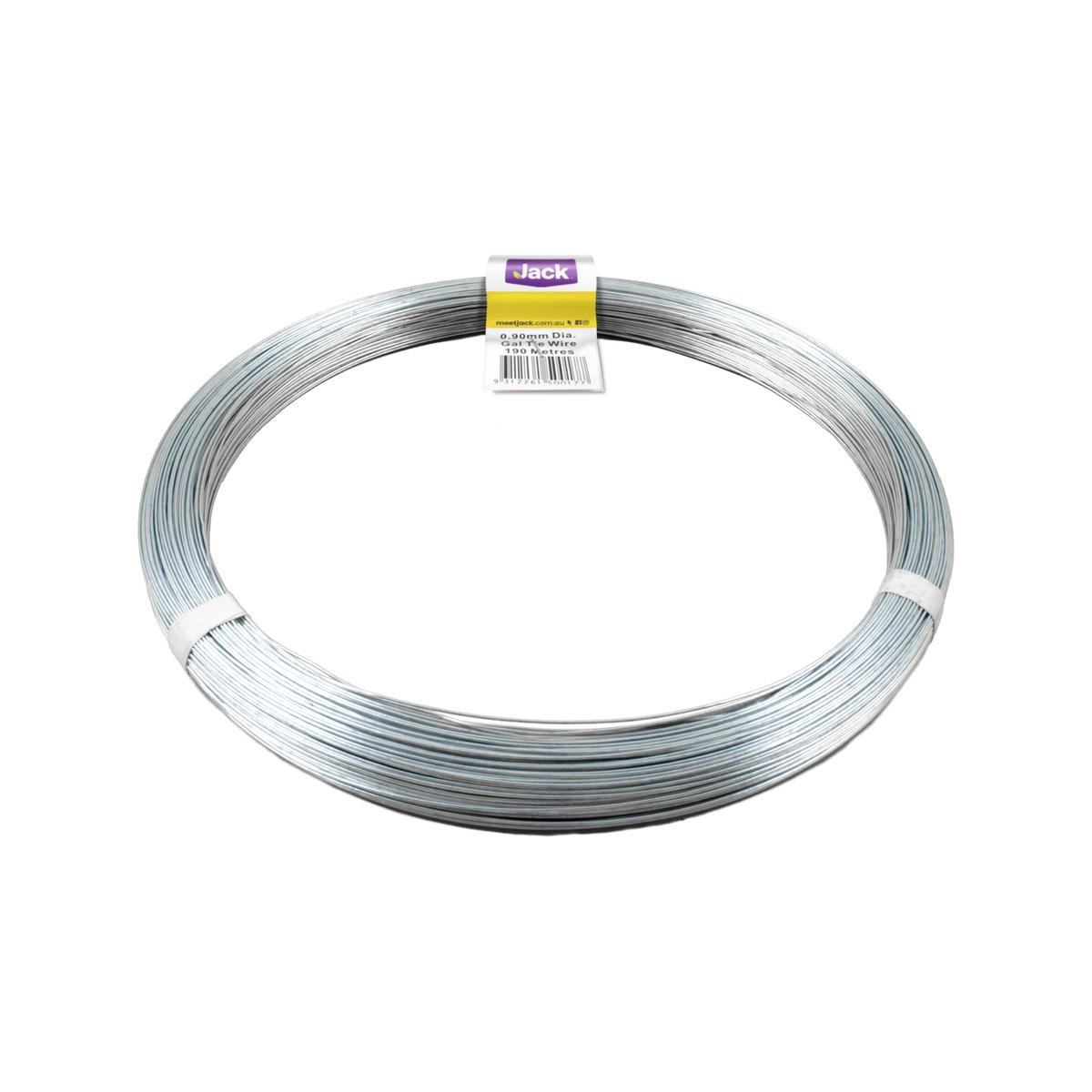 Jack 0.9mm x 190m Galvanised Steel Tie Wire 1kg Coil