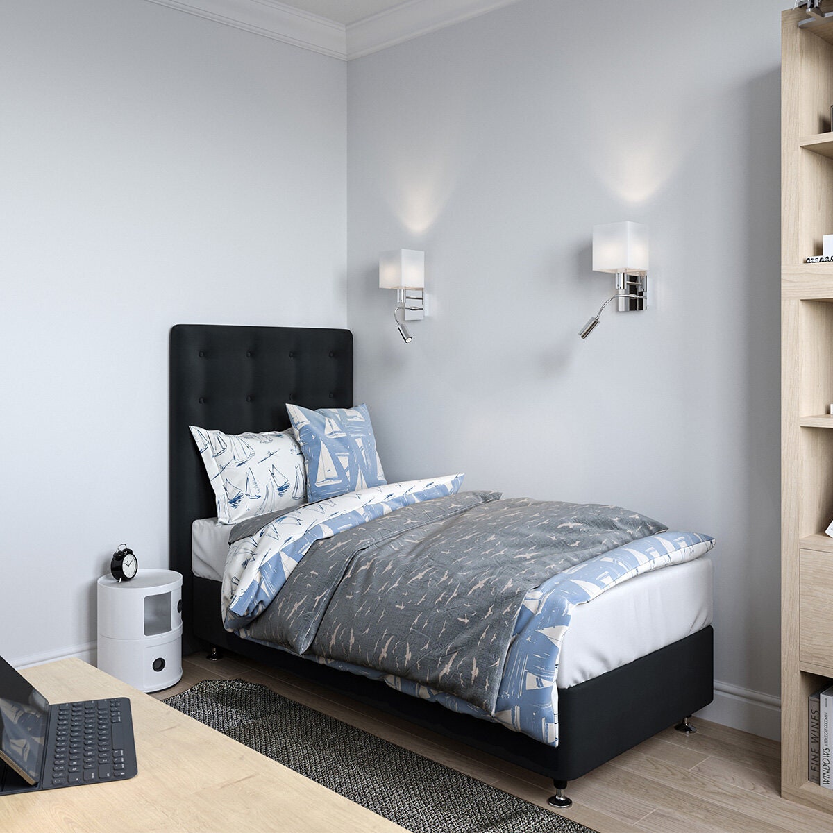 A.H. Beard Domino Oslo Medium Single Mattress - Gel Memory Foam - 5 Zone Support - Wool Blend - DOSLOMMSGL