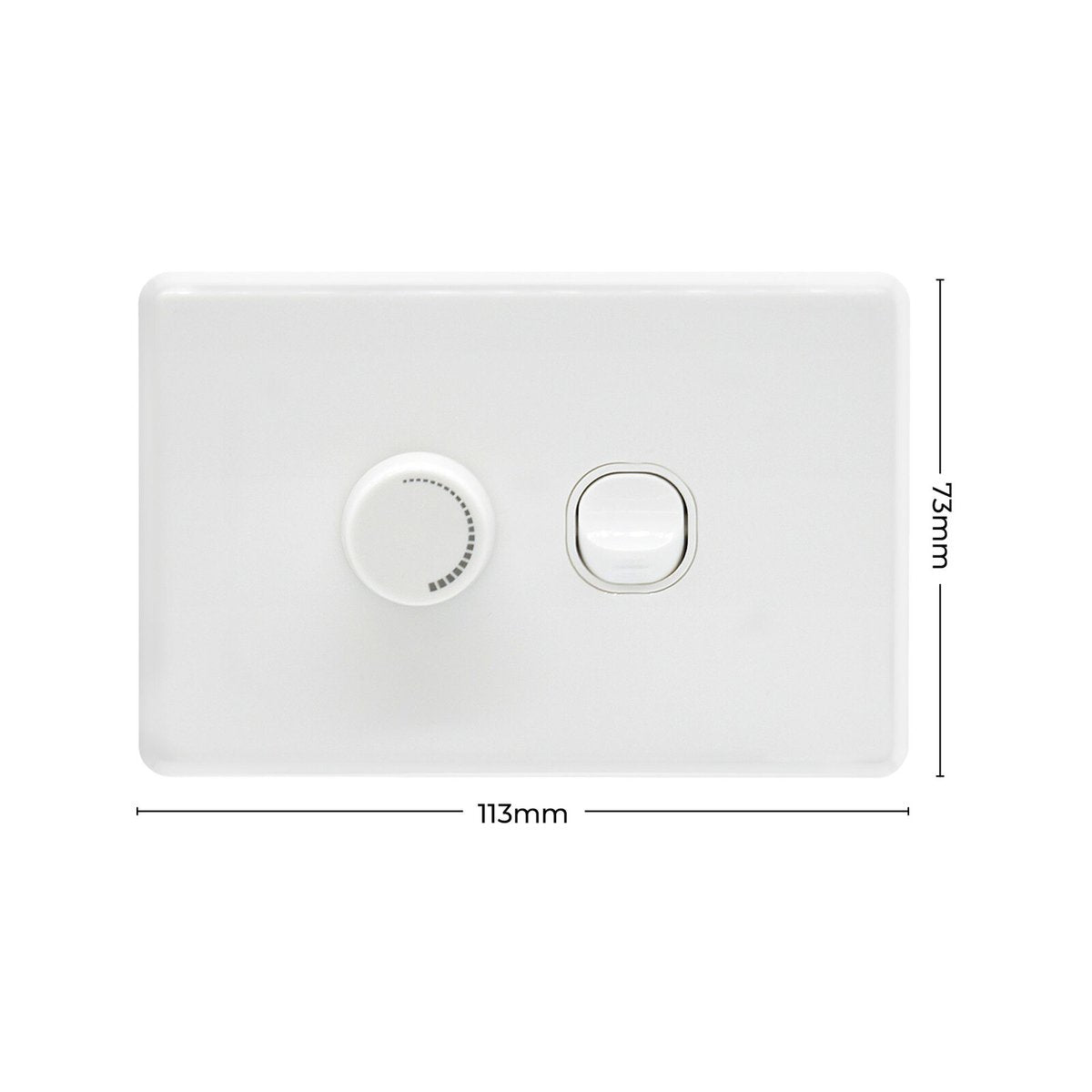 DETA 200W 250V Universal Electronic Dimmer with X6 Wall Switch 6180B