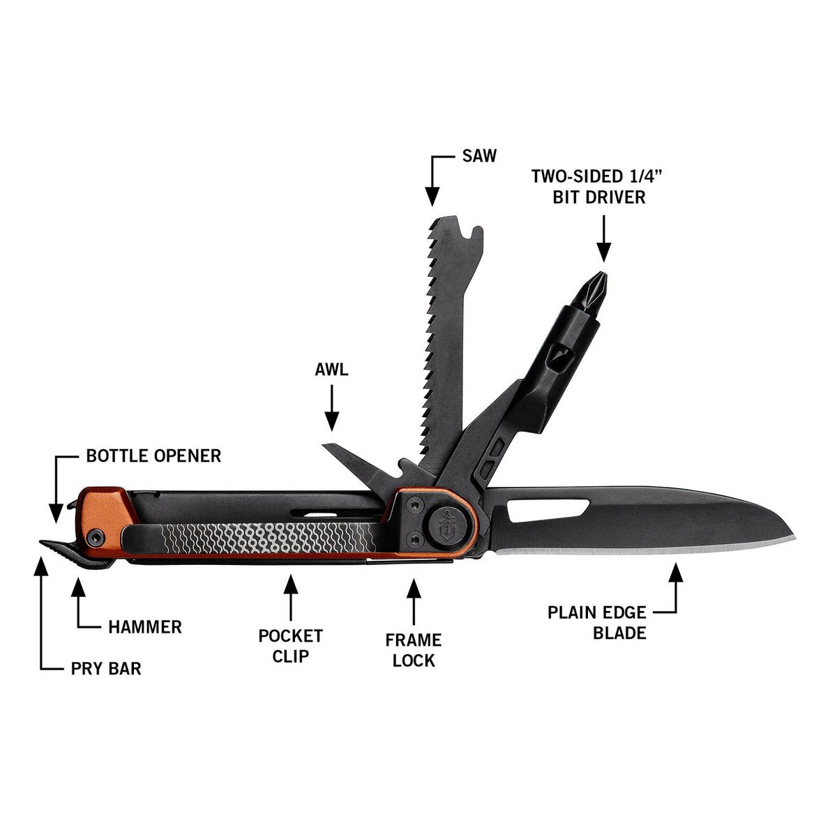 Gerber Armbar Trade Multi Tool 5195060 - Compact 6.35cm Blade - Versatile - SuperSaverAU - view 5