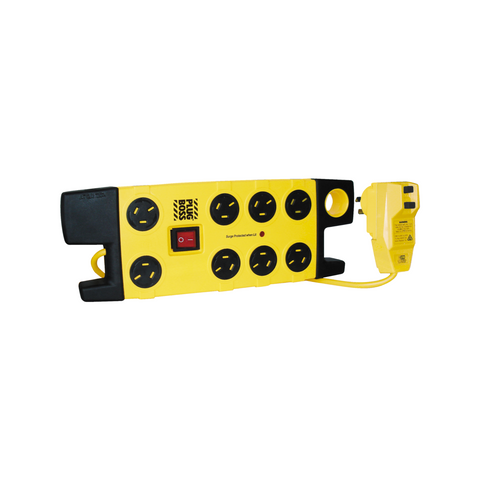 HPM PlusBoss 8 Outlet Surge Protected Powerboard RCD 3m Lead D105PBOSSELPA8